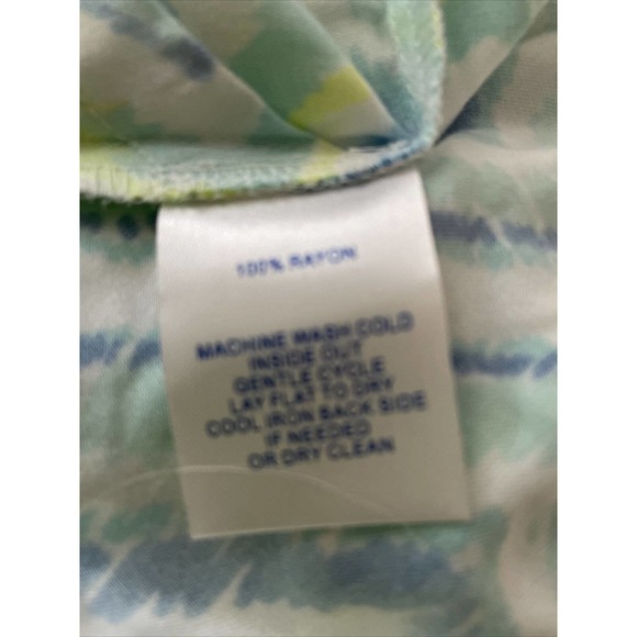 New Southern Tide Blue Kendall Geometric Print Short Romper tassels pockets M - Picture 9 of 9